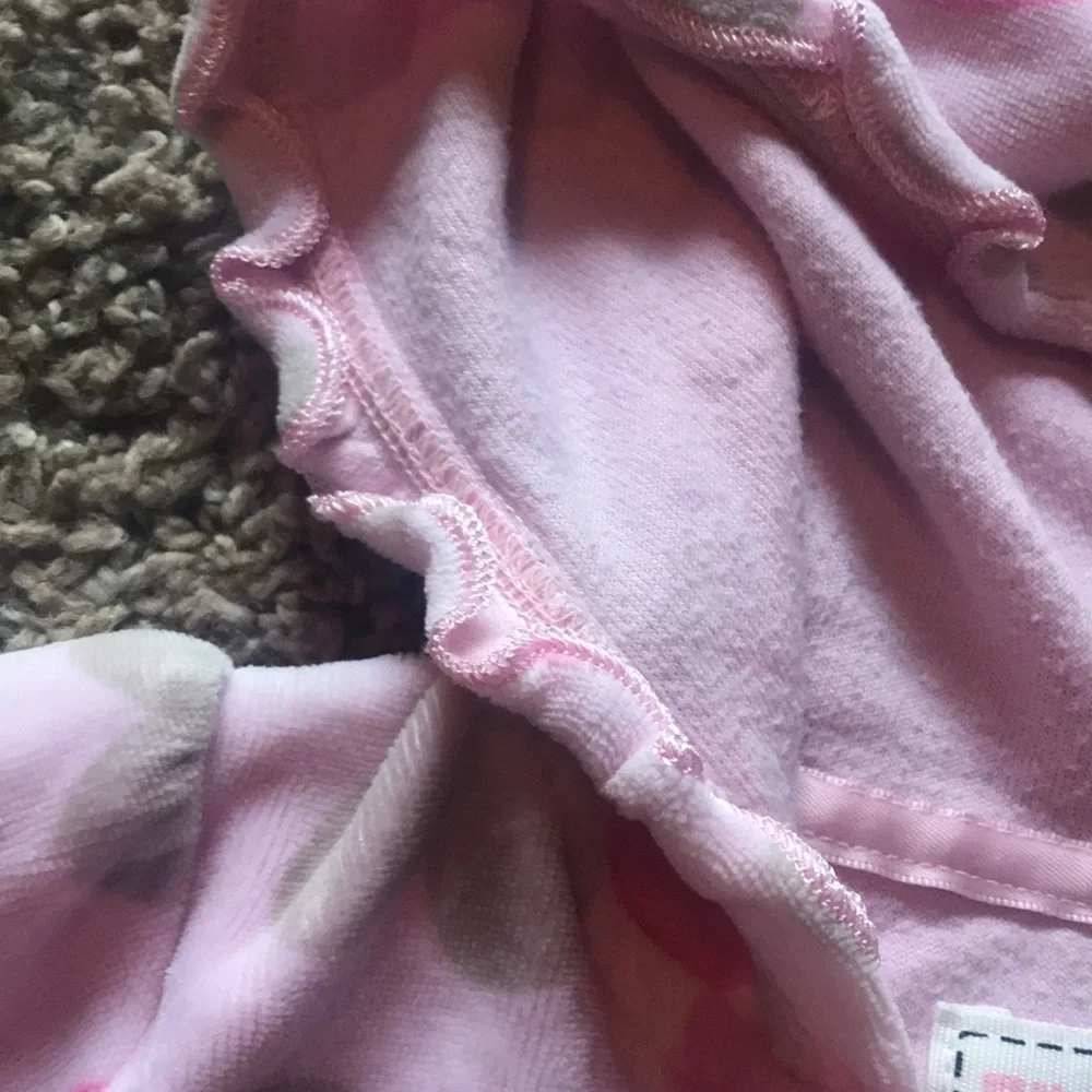 Oshkosh Bgosh Pink Heart Super Soft Long Sleeve Zip Up Hoodie